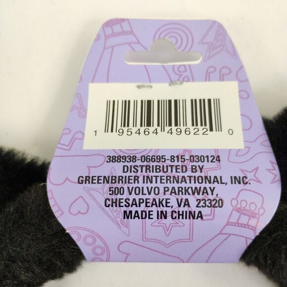 Cat ears Headband Black faux fur with Silver Glitter Ears Cosplay - Picture 4 of 11